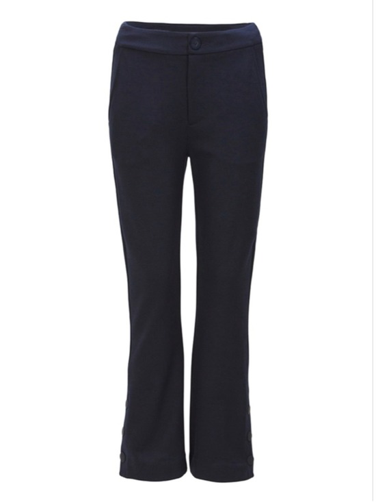 CAbi Pants - CAbi Keen Kick Flare #6043 Navy Flare Crop Pants Size 8 EUC